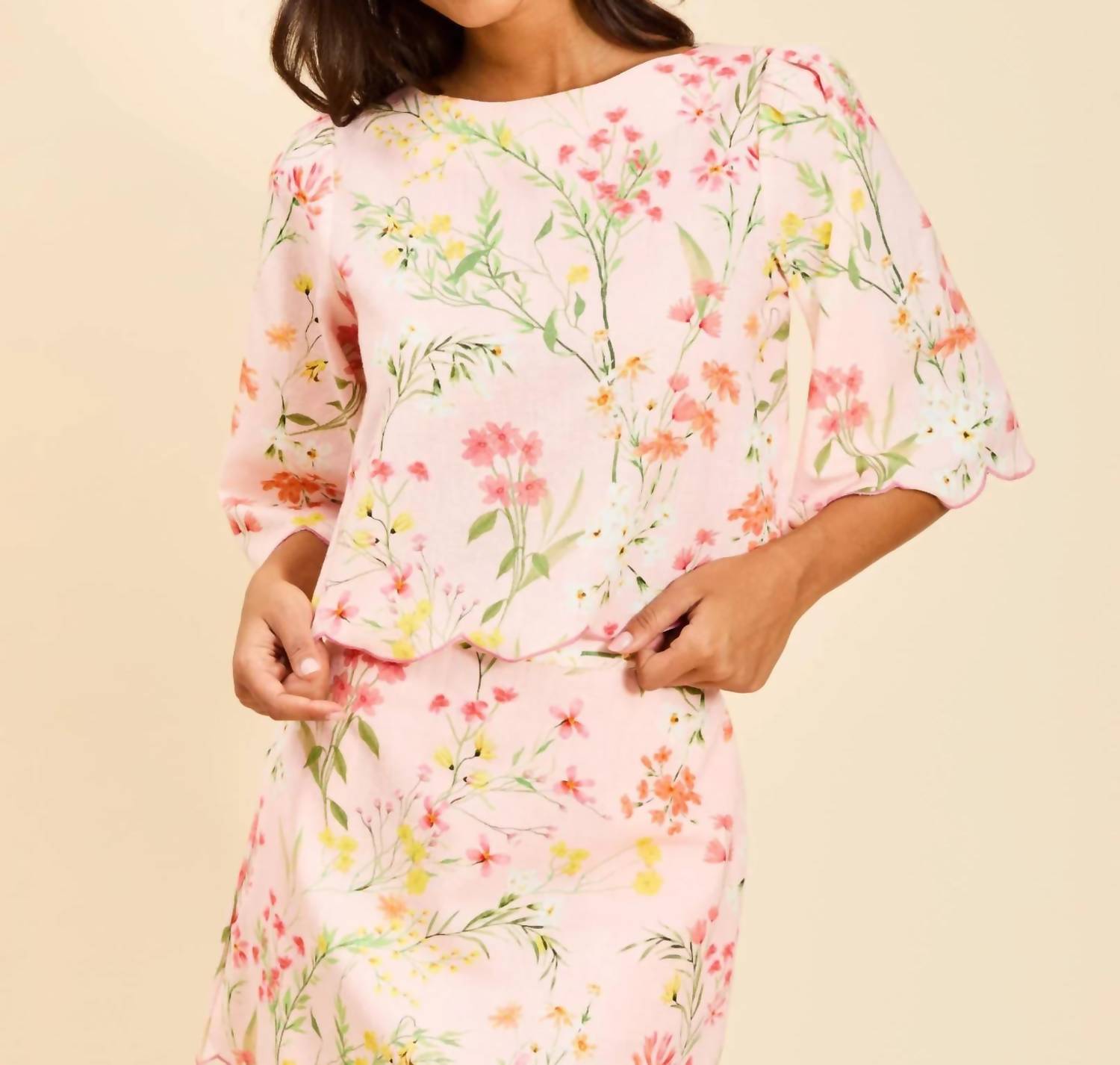 Mestiza New York - Charlize Scallop Top