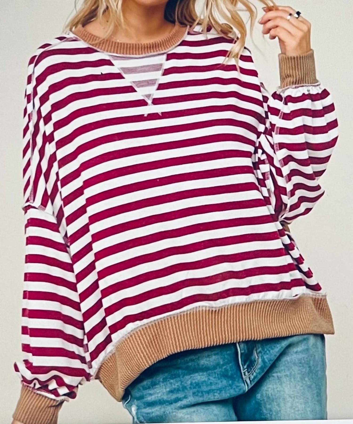 Haptics - Oversized Long Sleeve Crew Sweater