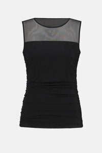 Joseph Ribkoff - MESH SLEEVELESS FITTED TOP