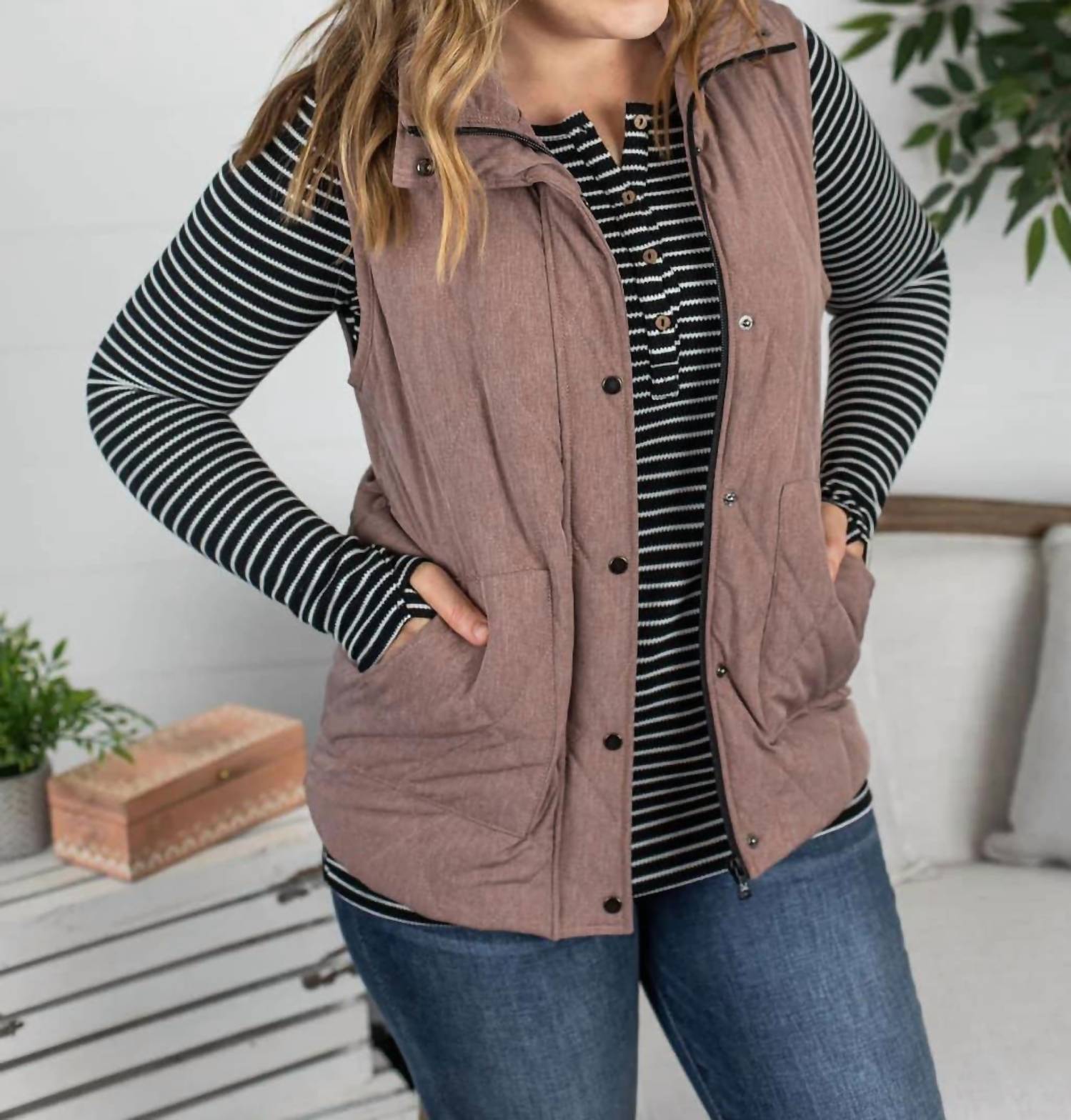 Michelle Mae - Remy Zip Up Vest