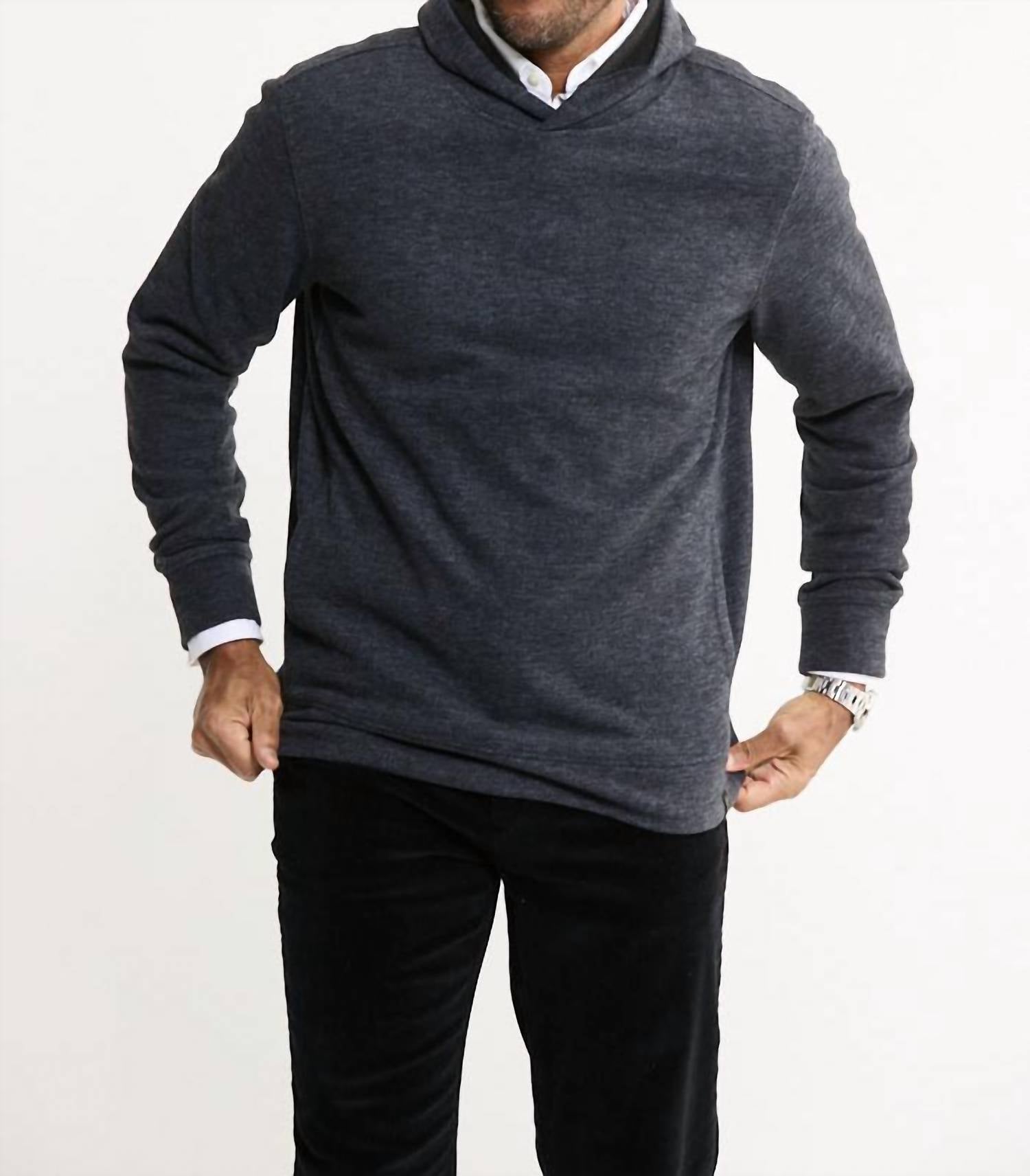 Jachs New York - Wool Blend Pullover Hoodie