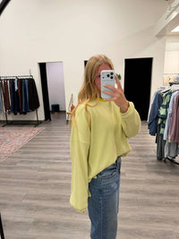 Things Between - Ribbed Oversized Casual Relaxed Fit Knit Pullover