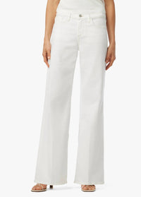 Joe's Jeans Lou Lou Low Rise Wide Leg Jean in white - women's jeans
