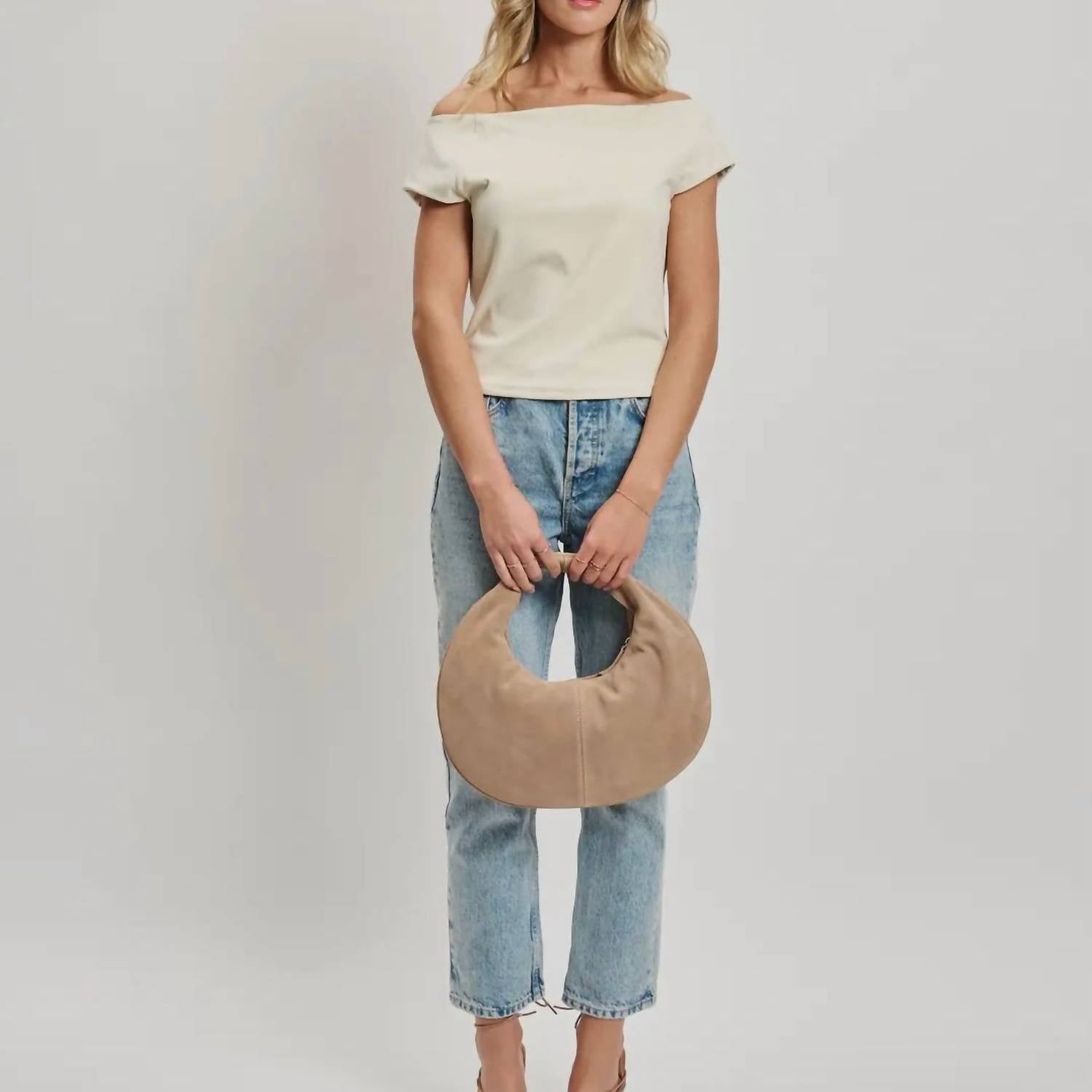 Moda Luxe - Farrah Suede Shoulder Bag