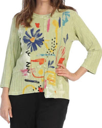 Jess & Jane - Lulu Mineral Washed Ribbed Top
