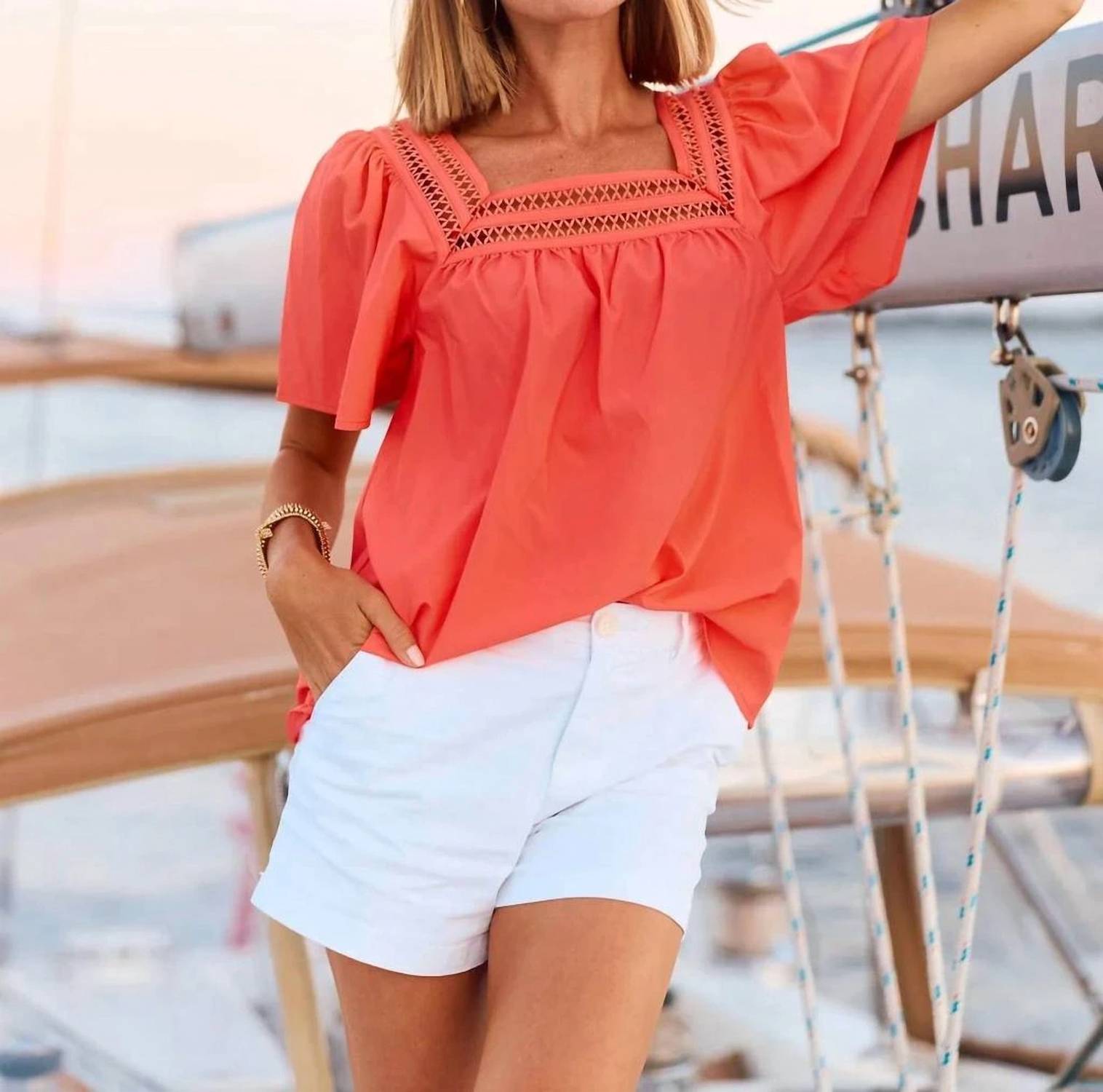 Mary Square - Heidi Square Neck Top
