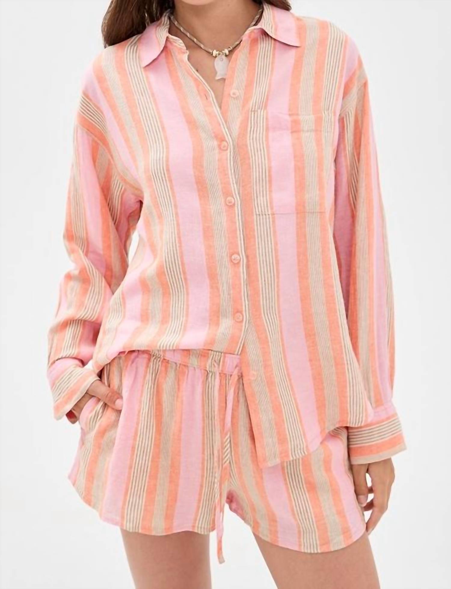 Z Supply - Perfect Striped Button Up Shirt
