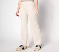BAREFOOT DREAMS CozyChic Lite Wide Leg Seamed Pant in almond 1 - women's pants