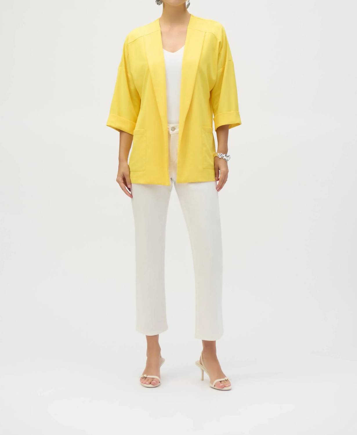 Joseph Ribkoff - Open Front Relaxed Blazer Jacket