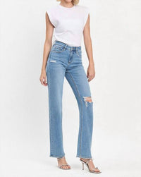 Lovervet - High Rise Slim Wide Jeans