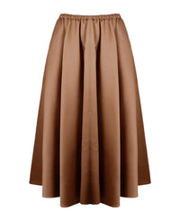 Valentino - High Waist Pleated Midi Skirt