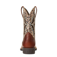 ARIAT Girls Koel Venttek Boot in spiced cider metallic leopard - kids' boots - alternate view