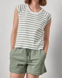 Lilla P - Rib Short Sleeve Scoop Neck Tee