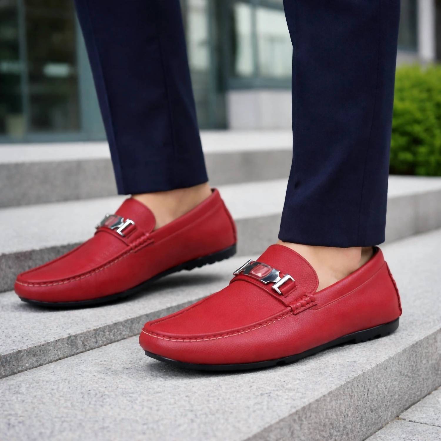 Amali Men's Adonis Loafer in burgundy - men's loafer - view 6