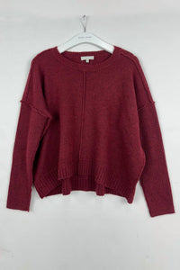 DEAR JOHN DENIM Women's Ayat Top in cherry laquer - women's sweater