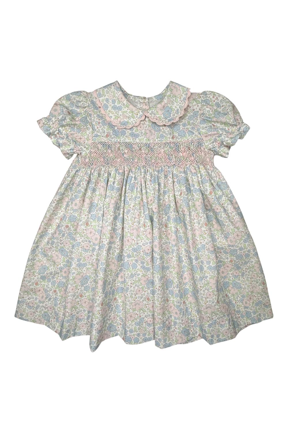 Percy & Tyne - Baby Girl's Short Sleeve Smocked Day Dress