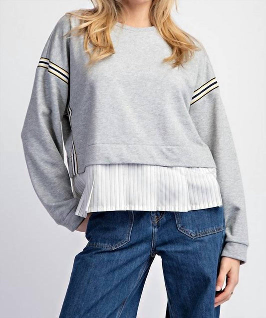 Eesome - Savage Striped Layered Sweatshirt