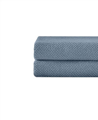 Under the Canopy Textured Organic 2 Piece Hand Towel Set in chambray - item - detail view