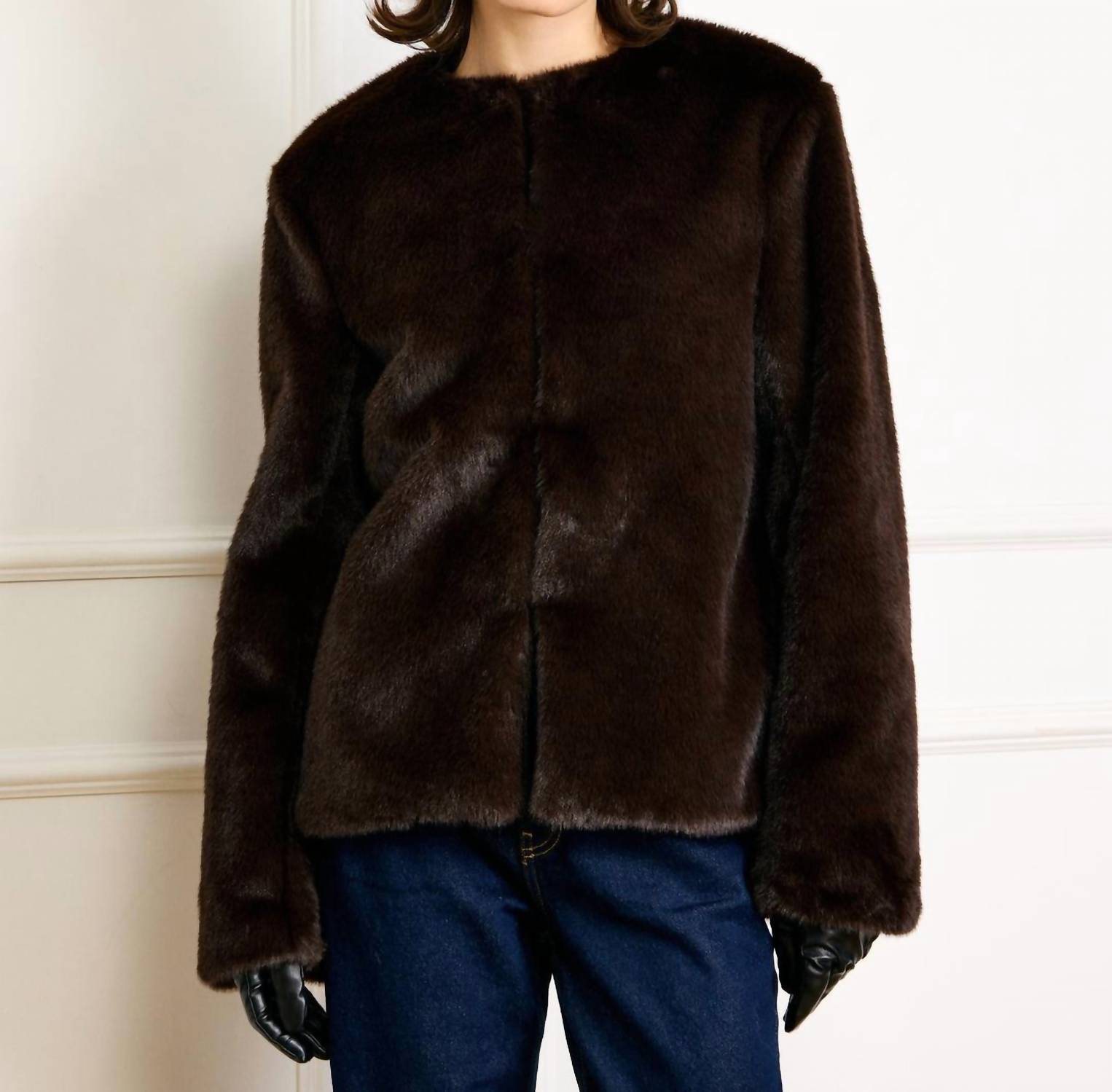 Line And Dot - Cassidy Faux Fur Jacket