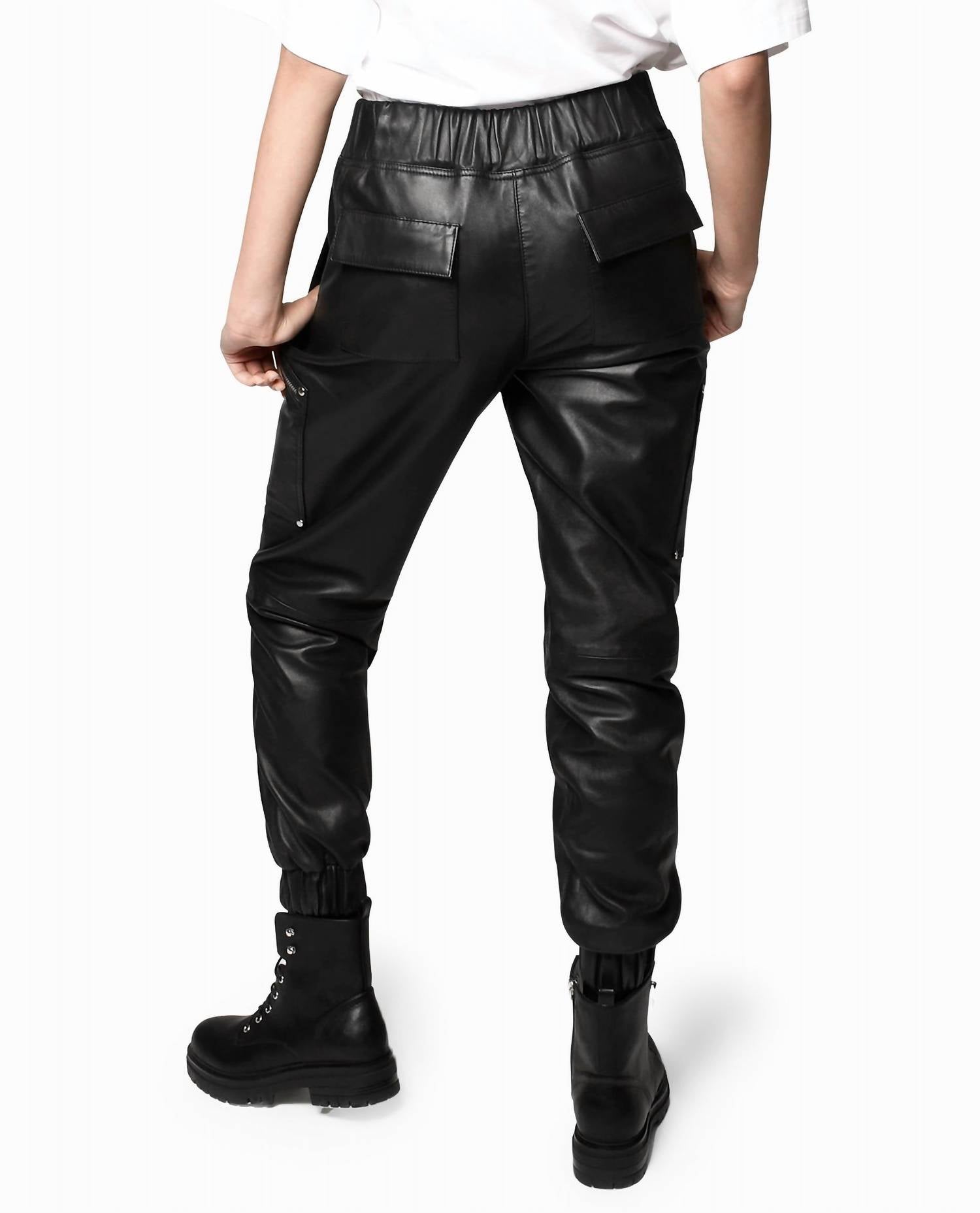 Nicole Miller - Leather Space Jogger