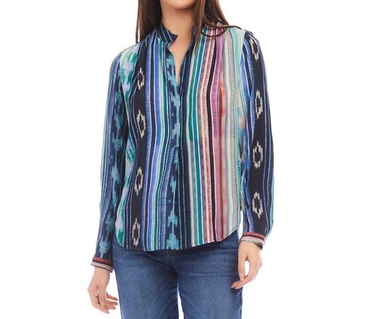 Karen Kane - Long Sleeve Placket Top