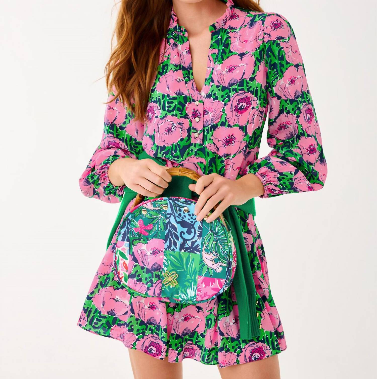 Lilly Pulitzer - Evaline Silk Long Sleeve Dress