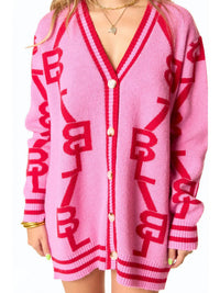 Buddylove - Varsity Lovey Knit Cardigan