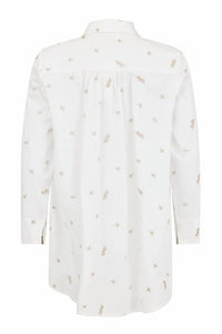 Noen - Women's Floral Embroidered Shirt