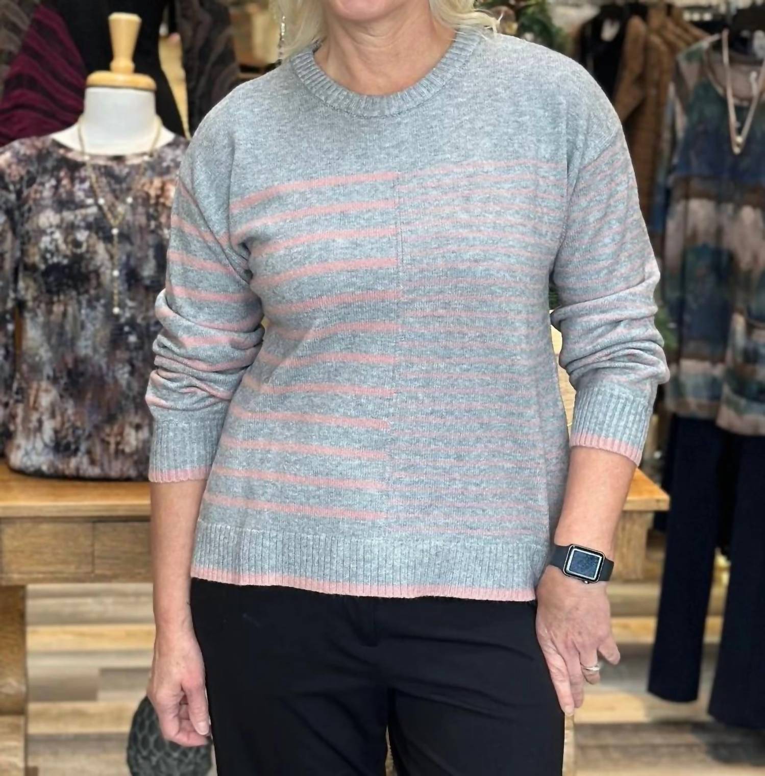 Leo And Nicole - Women's Crew Neck Sweater