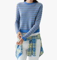 Guest In Residence - Pebble Stripe Shrunken Crewneck Sweater
