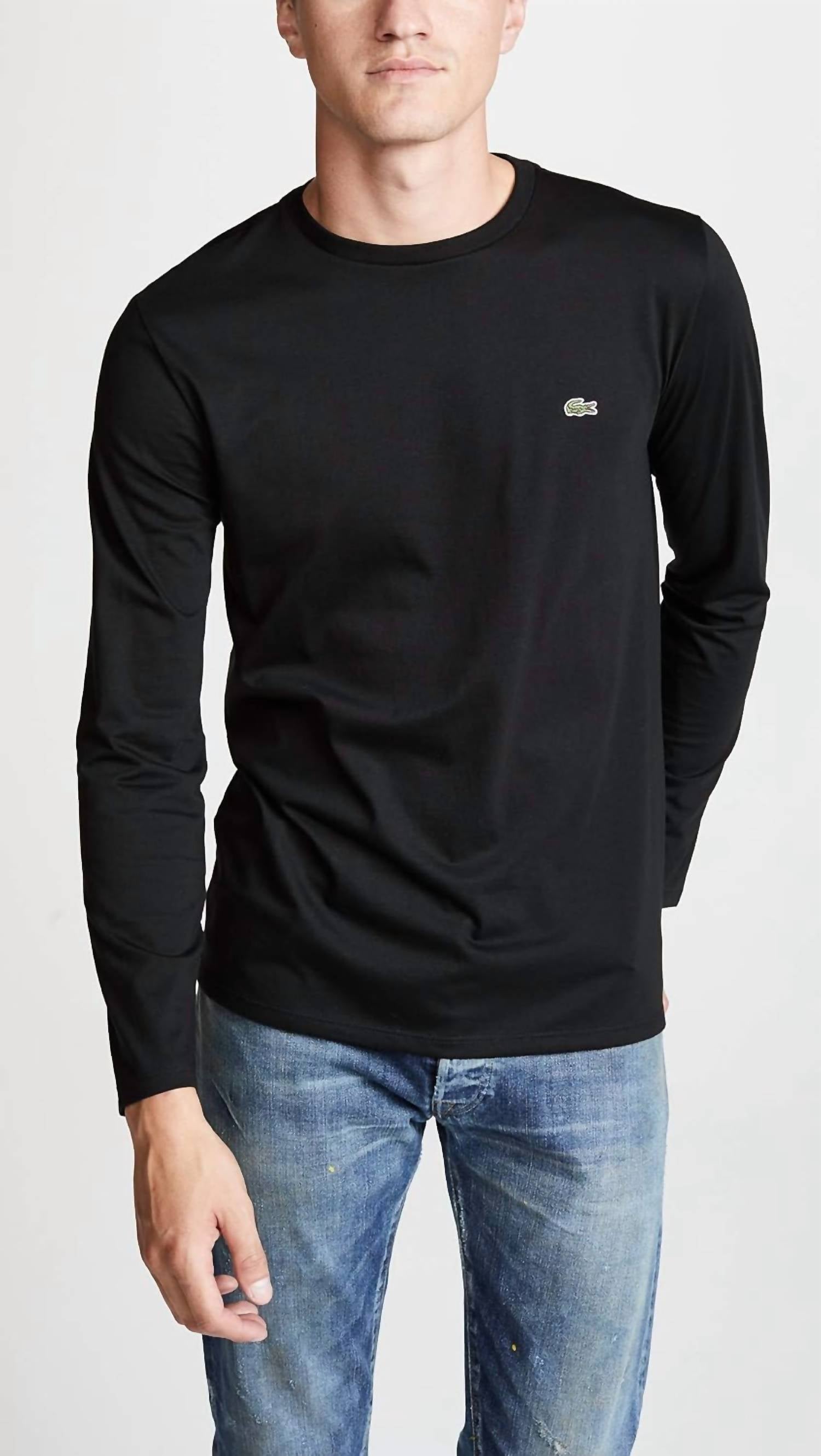 Lacoste - Long Sleeve Jersey Pima Regular Fit Crewneck T-shirt