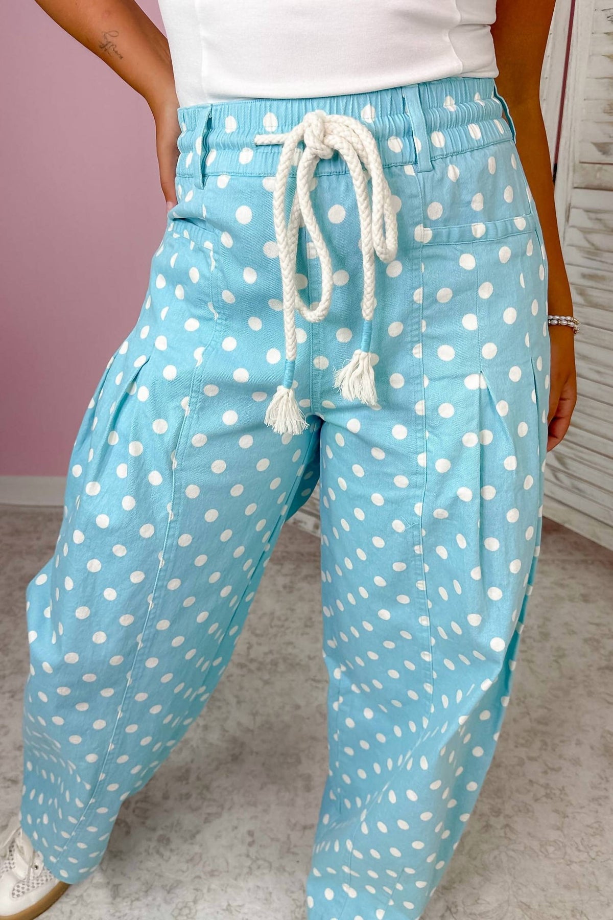 &Merci - Women's Spot On Polka Dot Pants