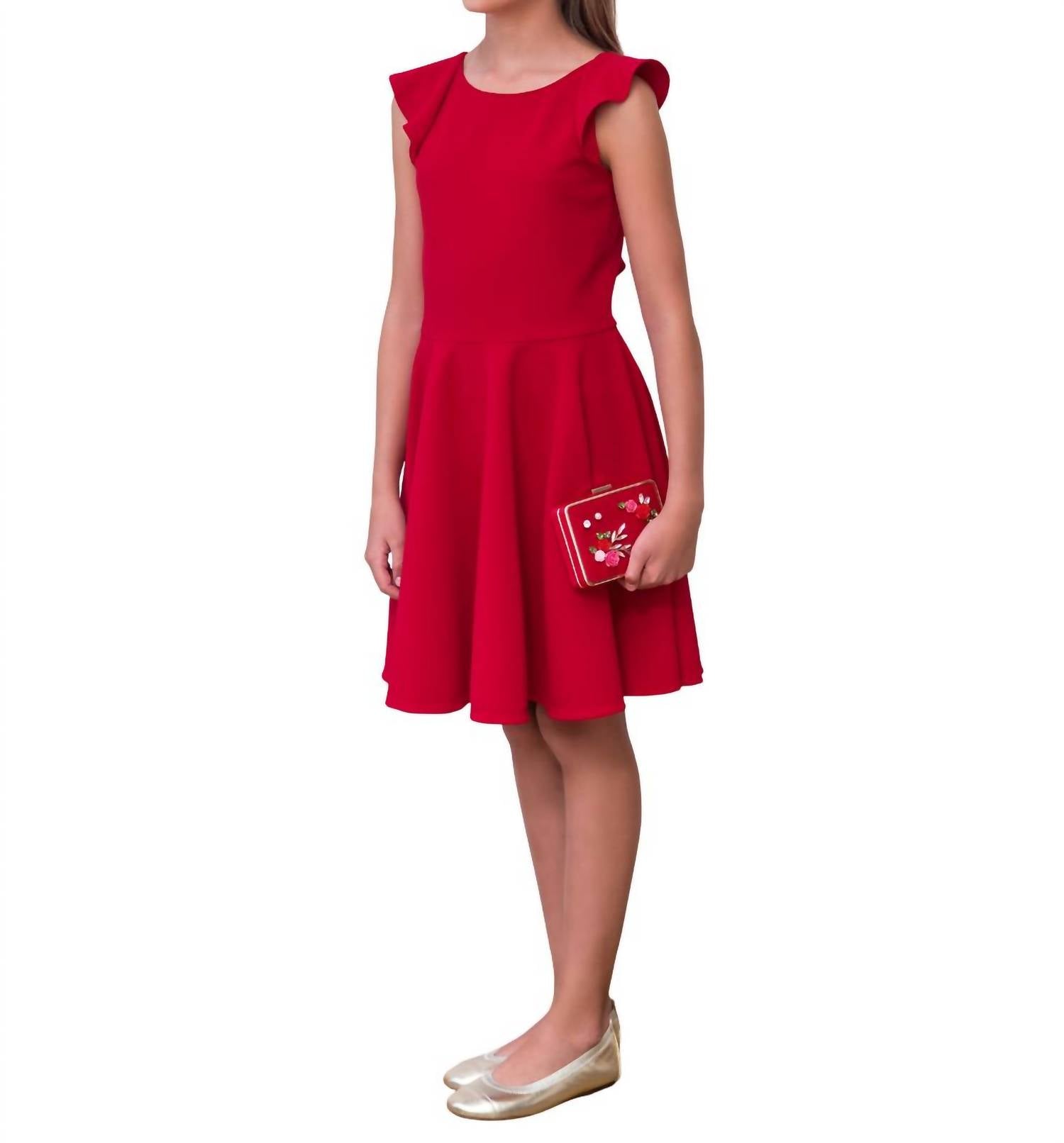 David Charles - Girls Ruffled Dress