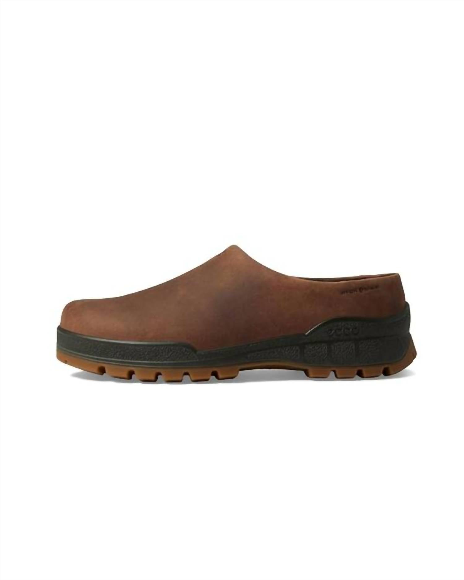 ECCO Men's Track 25 Clog in cocoa brown - men's loafer - detail view