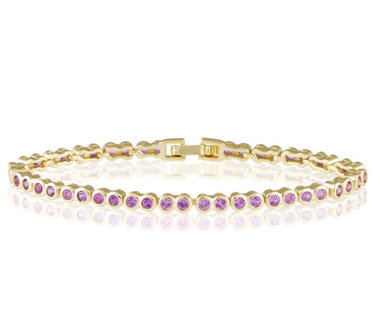 Sahira Jewelry Design - Women's Bezel Tennis Bracelet