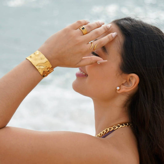 Ellie Vail - Roxi Hammered Cuff Bracelet