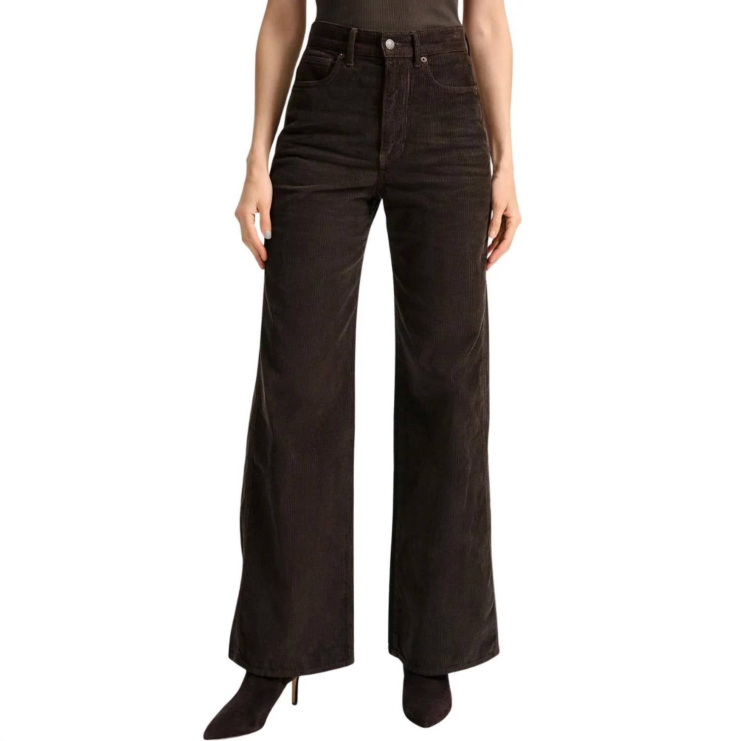 Veronica Beard - Taylor High Rise Wide Leg Corduroy Pants