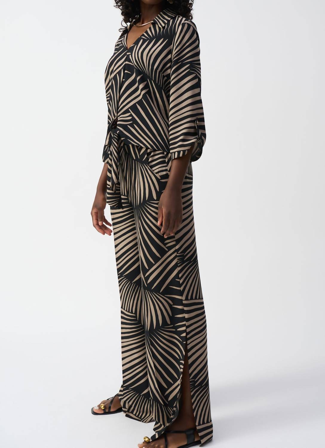 Joseph Ribkoff - Gauze Tropical Print Top