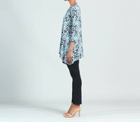 Clara Sunwoo - Leopard Print Soft Pleat Knit Back Tie Tunic