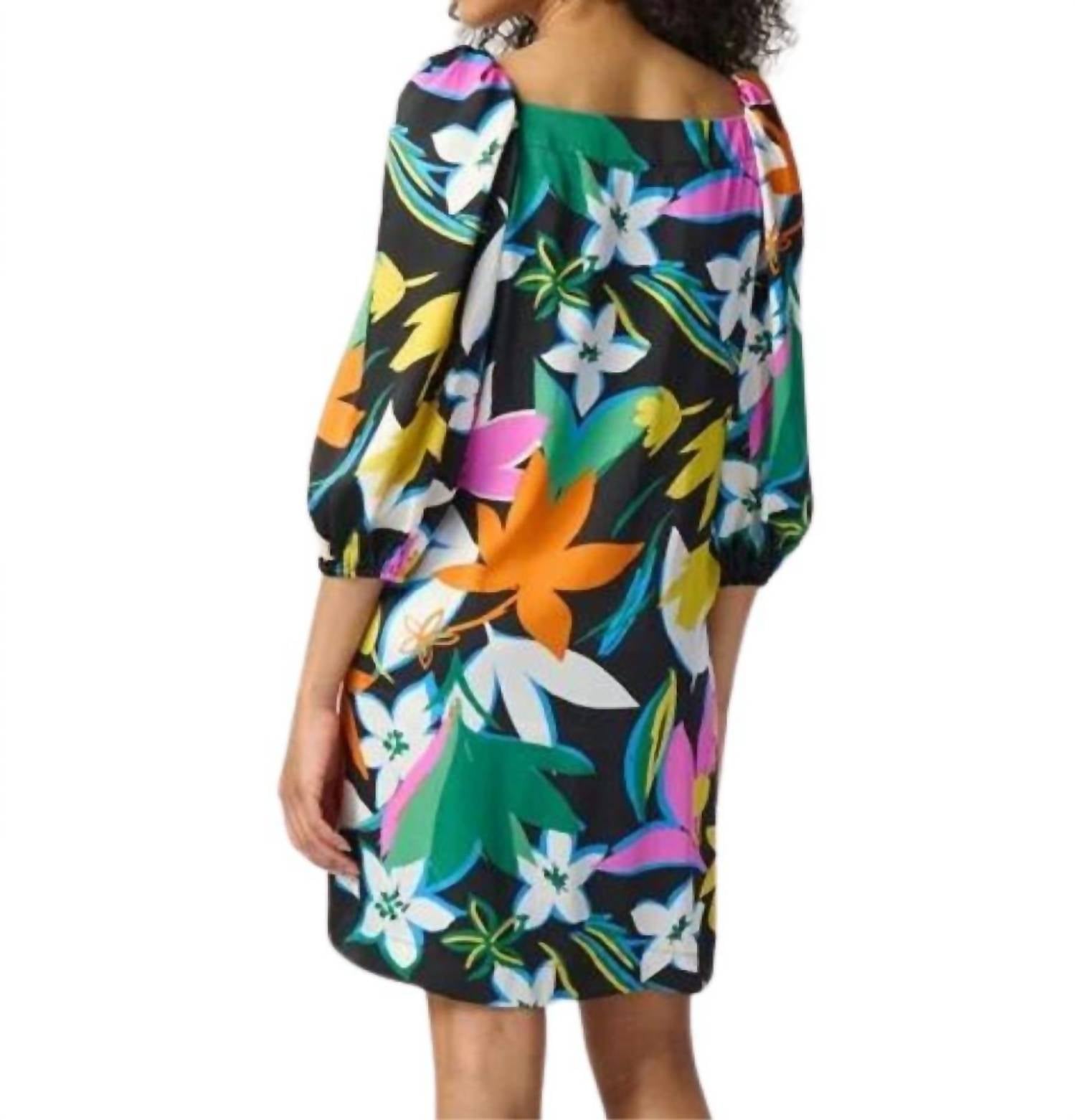 Joseph Ribkoff - Floral Print Scarf Dress