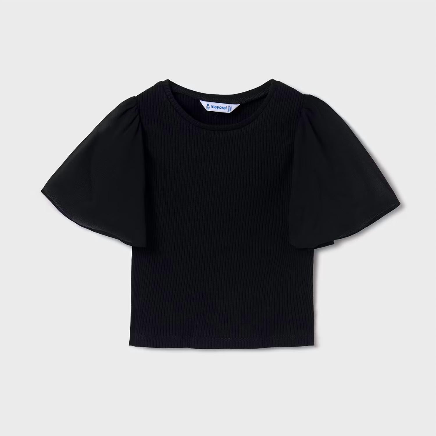 Mayoral - Girl's Fluster Sheer Sleeve Top