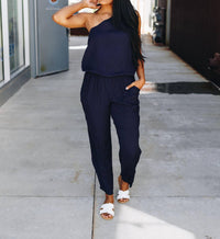 Racheal - Bare Shoulder Jumpsuit