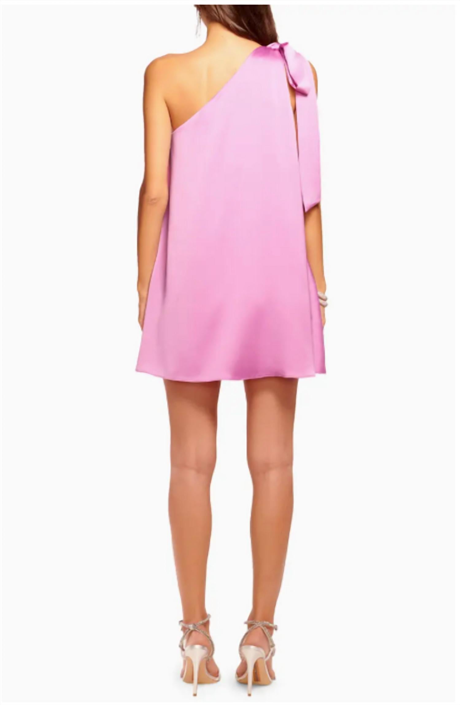 Ramy Brook - Harmoni One-shoulder Satin Mini Dress