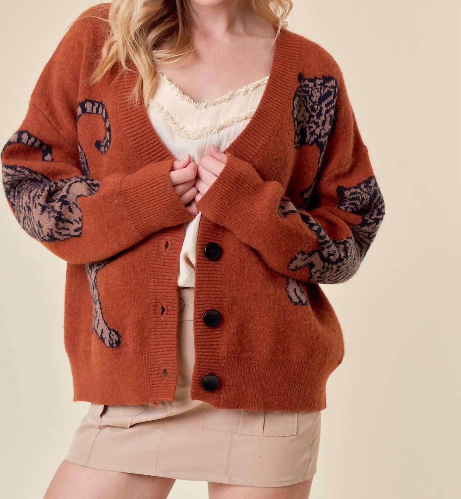 Doe And Rae - Tiger Cardigan