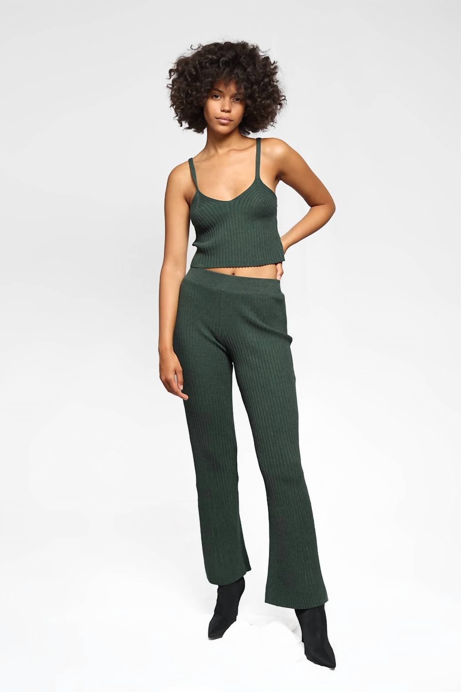 Blended Knit Corset Tank