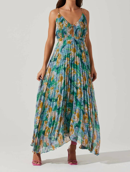 Astr - Loralee Pleated Midi Dress