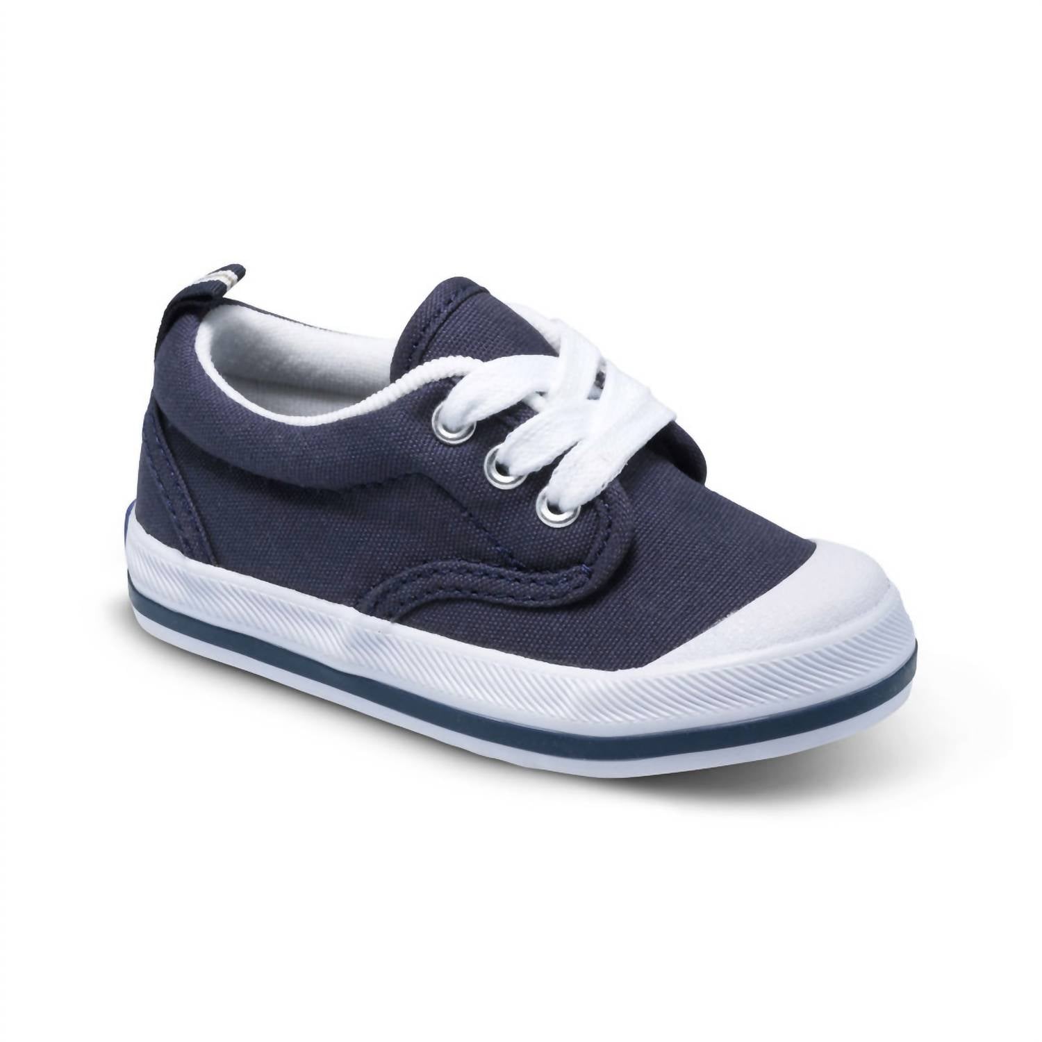 Keds Infant Or Toddler Canvas Sneakers in graham navy - kids' sneaker - alternate view