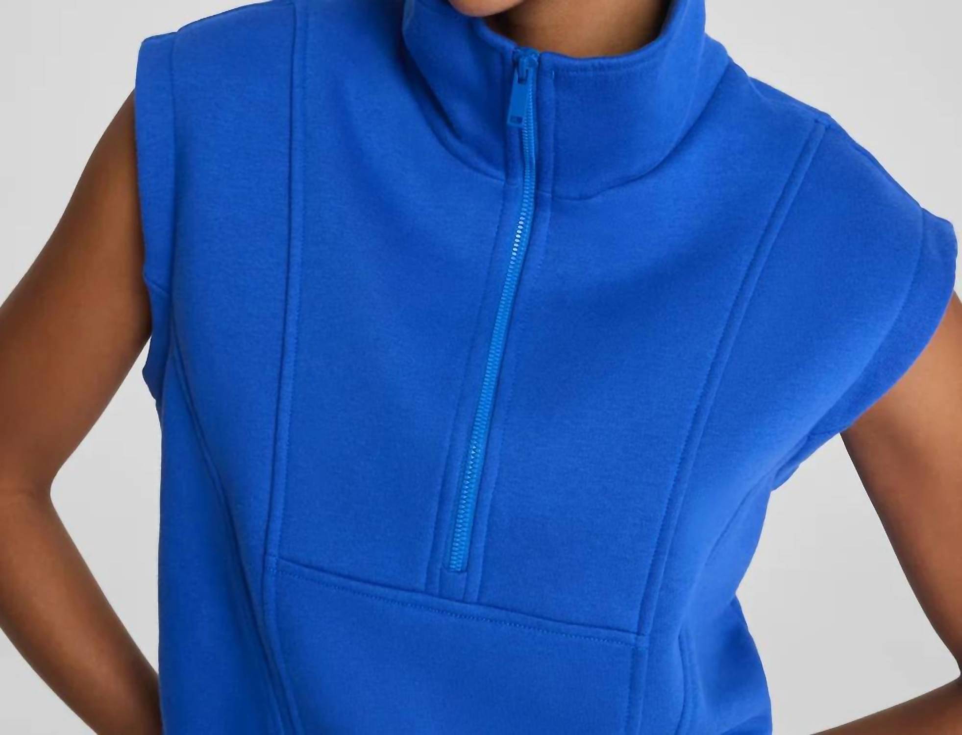 Spanx - Boostup Cotton Fleece Half Zip Vest