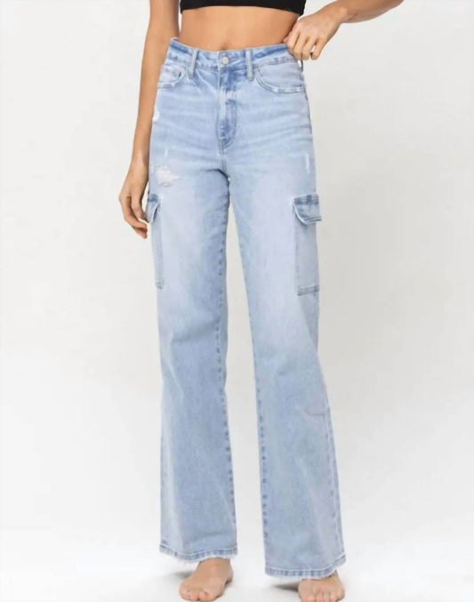 Vervet By Flying Monkey - 90's Straight Leg Cargo Jeans