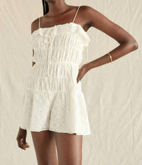 Saylor - Perdita Shirred Bodice Romper